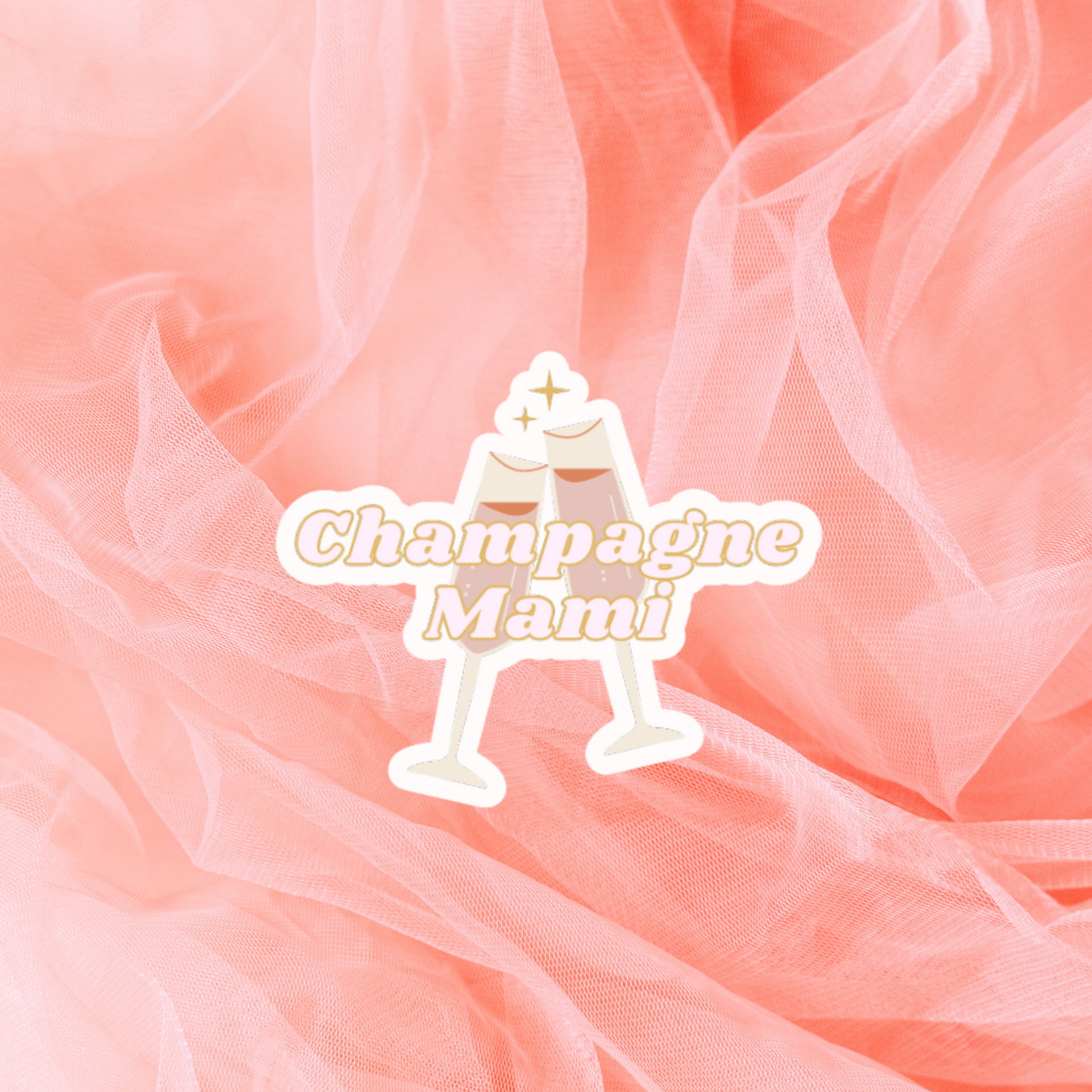 Champagne Mami Sticker